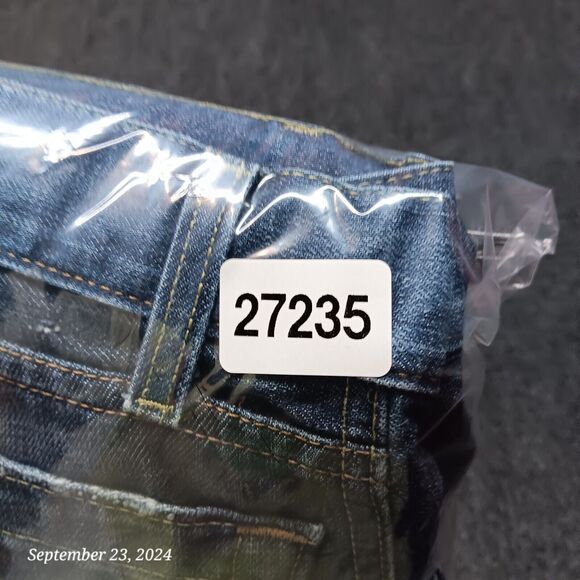 Attitude & Latitude Jeans Men 31x34 Dark Blue Hand Finished‎ Straight Leg - Picture 12 of 12